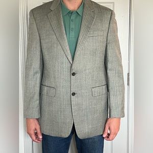 VTG Lauren Ralph Lauren 100% Laine vierge Plaid Brown Sport Coat 42L